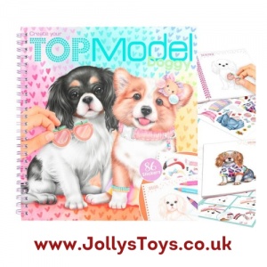 Top Model Doggy Colouring & Design Book